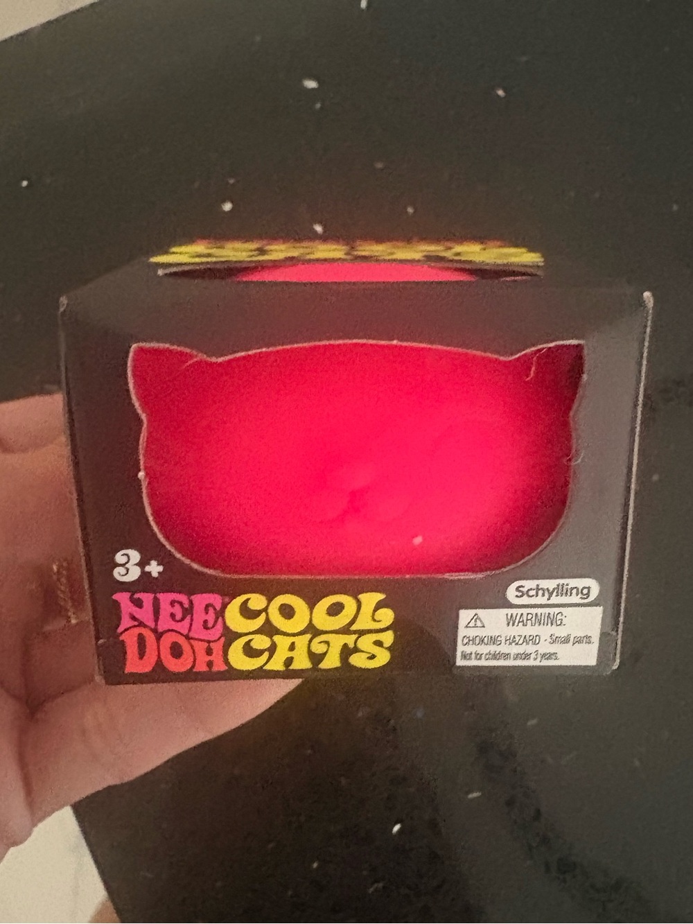 Nee Doh Cool Cats Neon Pink Cat Stress Toy, Brand New in Box